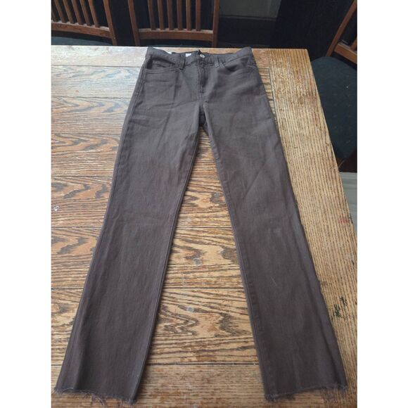 Frank & Eileen Everyday Cork Jeans in Chocolate, High-Rise, Straight Sz 26 - Picture 2 of 6